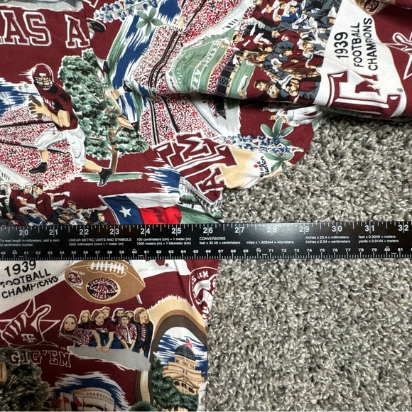VTG Reyn Spooner XXL Texas A&M Aggies Hawaiian/All Over Print SS Button Up Shirt - Picture 4 of 7